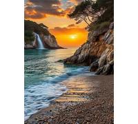 Puzzle 300 Piezas Río Sunset Rompecabezas Adultos Juguetes Educativos Rompecabezas Desafiante Juegos de Puzzle para Toda la Familia Puzzles 300 Adultos 40 x 28 cm