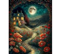 Puzzle 300 Piezas, Rompecabezas para Adultos, Puzzle 300 Piezas DIY, Juego de Habilidad para Toda la Familia, Puzle para Decoración del Hogar (Cabaña pintoresca de Cuento de Hadas)