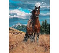 Puzzle 300 Piezas, Rompecabezas para Adultos, Puzzle 300 Piezas DIY, Juego de Habilidad para Toda la Familia, Puzzles para Decoración del Hogar (Animal de la estepa Caballo)
