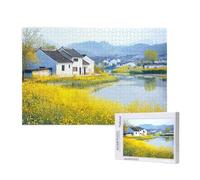 Puzzle 300 Piezas Rural Puzzle Adultos,Rompecabezas DIY,Cortijo Juegos de Rompecabezas para Toda la Familia,Pasatiempo Creativo Adultos,Regalos Originales para Mujer con Caja de Regalo,40x28 cm,p549t