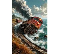 Puzzle 300 Piezas Tren Océano Puzzles Juguete desafío y Juego Educativo Rompecabezas para Adultos Puzzles para Adultos 300 Piezas 38 x 26 cm