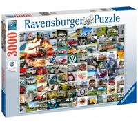 Ravensburger - Puzzle: Furgonetas Volkswagen, Puzzle 3000 Piezas, Puzzles para Adultos y Niños, Puzzle 3000 Piezas Adultos, Pegamento Puzzle para Enmarcar Puzzles, Rompecabezas Adultos, 121x80cm