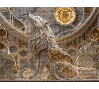 Puzzle 3000 Piezas, AbstraccióN del Lobo Rompecabezas Adultos Puzzle, Desafiante Puzzles de Decoración Juego de, Entretenimiento Juego Educativo para Toda la Familia, para Regalo Decoración R7KH-517