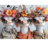 Puzzle 3000 Piezas Adultos Animal Puzle Imposible Flor Arte Jigsaw Puzzles Educa de Rompecabezas y Juego Familiar para Adultos y Adolescente a Partir de 14 Años Entretenimiento Decorar Regalos P-592