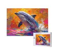 Puzzle 3000 Piezas Adultos, DelfíN Puzzle Arte Patrón Diseño, 122x81cm Gran Formato Jigsaw Adultos DIY Artesanía con Embalaje de Caja de Regalo, Home Room Wall Decor, Regalo Mujer Hombre, Model155