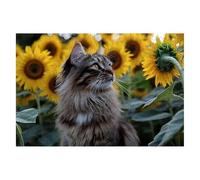 Puzzle 3000 Piezas Adultos Gato Puzzle para Adultos Flor Rompecabezas Juguetes Educativos Regalos Originales para Mujer, Rompecabezas Entretenimiento Creativo, Divertido Familia Juego 122x81cm A-34