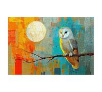 Puzzle 3000 Piezas Adultos Luna Puzzle para Adultos Búho Rompecabezas Juguetes Educativos Regalos Originales para Mujer, Rompecabezas Entretenimiento Creativo, Divertido Familia Juego 122x81cm H-41