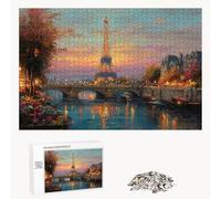 Puzzle 3000 Piezas Adultos París & Ciudad, Rompecabezas con Letras Traseras y Póster, Pasatiempo Antiestrés, Decoración de Pared, Regalo Decorar Mujer Hombre, 111x87cm (14 Años +) P3#363