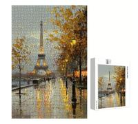 Puzzle 3000 Piezas Adultos París & Otoño, Rompecabezas con Letras Traseras y Póster, Pasatiempo Antiestrés, Decoración de Pared, Regalo Decorar Mujer Hombre, 111x87cm (14 Años +) P3#863
