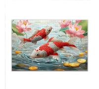 Puzzle 3000 Piezas Adultos Puzzle Carpa koi Pez Rompecabezas Adultos XXL 122 x 80cm, Impossible Rompecabezas, Jigsaw Arte Juego Educa Familiar Aliviar El Estrés, Regalos para Hombres y Mujeres A-71