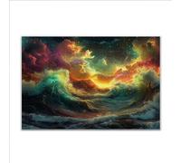 Puzzle 3000 Piezas Adultos Puzzle Océano Paisaje Rompecabezas Adultos XXL 122 x 80cm, Impossible Rompecabezas, Jigsaw Arte Juego Educa Familiar Aliviar El Estrés, Regalos para Hombres y Mujeres L-2