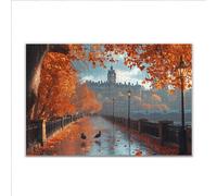Puzzle 3000 Piezas Adultos Puzzle Otoño Paisaje Rompecabezas Adultos XXL 122 x 80cm, Impossible Rompecabezas, Jigsaw Arte Juego Educa Familiar Aliviar El Estrés, Regalos para Hombres y Mujeres Y-4