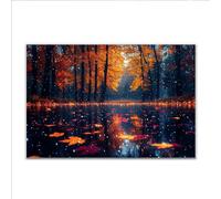 Puzzle 3000 Piezas Adultos Puzzle Paisaje Otoño Rompecabezas Adultos XXL 122 x 80cm, Impossible Rompecabezas, Jigsaw Arte Juego Educa Familiar Aliviar El Estrés, Regalos para Hombres y Mujeres T-8