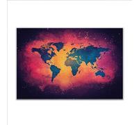 Puzzle 3000 Piezas Adultos Puzzle Retro Mapa del Mundo Rompecabezas Adultos XXL 122 x 80cm, Impossible Rompecabezas, Madera Jigsaw Arte Juego Educa Familiar Aliviar El Estrés, Regalos de Pascua L-9