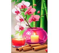 Puzzle 3000 Piezas Adultos Vela Orquídea Phalaenopsis Rompecabezas Adultos Entretenimento Juegos Desafiantes EduGatosivos Rompecabezas Imposible Puzzle Adulto 3000 Piezas 122 x 81 cm