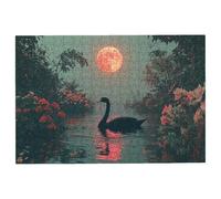 Puzzle 3000 Piezas Cisne, Puzzle Luna, Puzzles 3000 Adultos, Rompecabezas Adultos con Caja Regalo, Rompecabezas de Madera Desafiante para Toda la Familia, Regalos Originales para Mujer Decor -2722