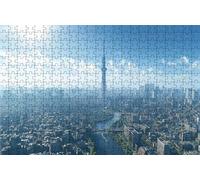 Puzzle 3000 Piezas, Ciudad Puzzle 3000 Piezas Adulto 80x120 CM, Puzzles Madera Tokio Exquisito Embalaje en Caja de Papel, Bolsa de Malla Portátil para Regalo Hombre Mujer Decoracion Pared RXPT-5805