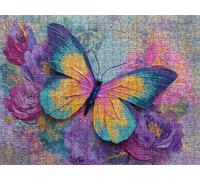 Puzzle 3000 Piezas, Color Mariposa Rompecabezas Adultos Puzzle, Desafiante Puzzles de Decoración Juego de, Entretenimiento Juego Educativo para Toda la Familia, para Regalo Decoración R7KH-335