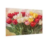 Puzzle 3000 Piezas Flor Puzzle Tulipán Rompecabezas DIY Con Caja de Regalo,Pasatiempo Creativo,Regalos Originales para Mujer,Juego Familiar Actividades Creativas para Wall Decoration 81 x 122 cm -664Y