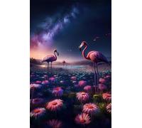 Puzzle 3000 Piezas Flores Flamencos, Puzzles Imposible, Desafiante Acertijo, Juegos de Rompecabezas para Toda la Familia, Puzzle Adultos 3000 Piezas 122 x 81 cm