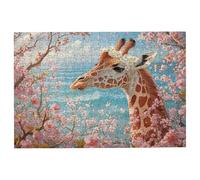 Puzzle 3000 Piezas Jirafa, Puzzle Flor, Puzzles 3000 Adultos, Rompecabezas Adultos con Caja Regalo, Rompecabezas de Madera Desafiante para Toda la Familia, Regalos Originales para Mujer Decor -3478