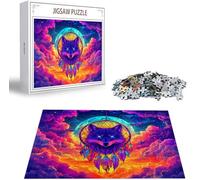 Puzzle 3000 Piezas Lobo Rompecabezas para Adultos, un Rompecabezas Desafiante, Juegos de Puzzle para Toda la Familia, Letras en la Parte Posterior, Decoración del Hogar, Regalos Atrapasueños B-1770