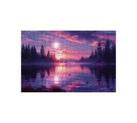 Puzzle 3000 Piezas Luna Puzzle 3000 Piezas Adultos Cielo Estrellado Educativo Rompecabezas Madera para Toda la Familia Junta, Puzzles para Reducir el Estrés y Regalo Mujer 80 x 120 cm LZPT-01865