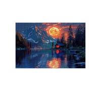 Puzzle 3000 Piezas, Luna Puzzle 3000 Piezas Madera 80 x 120CM con Caja de Papel de Colores y Bolsa de Malla Portátil, Rompecabezas Montaña para Primavera Decoracion Pared Regalo Mujer LZPT-03408