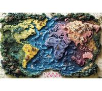 Puzzle 3000 Piezas Mapa Del Mundo, Puzzle 3000 Piezas Adulto Paisaje, Rompecabezas de Madera para Adultos 120x80 cm, Puzzles para Toda la Familia Cuadros Decoracion Salon Modernos Regalo Mujer RXPT386