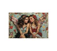Puzzle 3000 Piezas Mujer Puzzle 3000 Piezas Adultos Ángel Educativo Rompecabezas Madera para Toda la Familia Junta, Puzzles para Reducir el Estrés y Primavera Cuadros Decoracion 80 x 120 Cm LZPT-04177