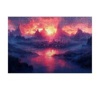 Puzzle 3000 Piezas Naturaleza, Rompecabezas Adultos Montaña, Puzzles 3000 Piezas Adultos, Rompecabezas de Madera con Caja Regalo, Puzzles Clásico para Toda la Familia para Regalos, Decor Hogar -2144