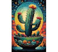 Puzzle 3000 Piezas Paisaje Cactus, Puzzles Imposible, Desafiante Acertijo, Juegos de Rompecabezas para Toda la Familia, Puzzle Adultos 3000 Piezas 122 x 81 cm