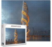 Puzzle 3000 Piezas Paisaje Puzzle Imposible Rompecabezas Pieza de Madera Jigsaw Arte Una Gran Herramienta de MeditacióN Y Aliviador del EstréS Uegos de Rompecabezas para Toda La Familia 81X122cm M-0