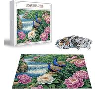 Puzzle 3000 Piezas Pavo Real Rompecabezas para Adultos, un Rompecabezas Desafiante, Juegos de Puzzle para Toda la Familia, Letras en la Parte Posterior, Decoración del Hogar, Regalos Flor B-393