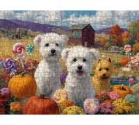 Puzzle 3000 Piezas, Perros De Granja Rompecabezas Adultos Puzzle, Desafiante Puzzles de Decoración Juego de, Entretenimiento Juego Educativo para Toda la Familia, para Regalo Decoración R7KH-666