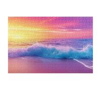 Puzzle 3000 Piezas Playa Puzzles Atardecer Medidas 122x81cm Rompecabezas para Adultos Entretenimiento Creativo, Divertido Clásico Rompecabezas Juguetes Educativos Regalos Originales para Mujer H-34