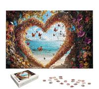 Puzzle 3000 Piezas, Puzzle Amar con Caja Regalo, Playa Puzzles 3000 Piezas Adultos, Medidas: 122 x 80 cm, Rompecabezas Adultos de Madera, Rompecabezas Desafiante para Decoración Hogar y Pared, -5976
