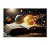 Puzzle 3000 Piezas, Puzzle Planeta con Caja Regalo para Adultos, Rompecabezas Madera, Rompecabezas Desafiante Decoracion Navidad, Regalo Mujer, Cuadros Decoracion Salon Modernos, (Libro Mágico) Q-79