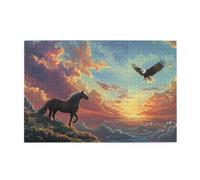 Puzzle 3000 Piezas, Puzzles Animal, 122x81cm, Rompecabezas Adultos Obra de Arte de Juego, Rompecabezas Madera, Colorido Juego de Habilidad para Toda la Familia, Regalos para Mujer Caballo p-78