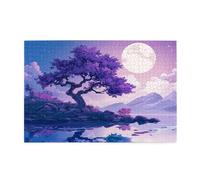 Puzzle 3000 Piezas, Puzzles Árbol, 122x81cm, Rompecabezas Adultos Obra de Arte de Juego, Rompecabezas Madera, Colorido Juego de Habilidad para Toda la Familia, Decoración Hogar Regalos Luna p-1899