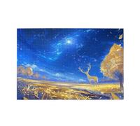 Puzzle 3000 Piezas, Puzzles Ciervo, 122x81cm, Rompecabezas Adultos Obra de Arte de Juego, Rompecabezas Madera, Juego de Habilidad para Toda la Familia, Regalos para Mujer Cielo Estrellado p-928