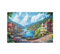 Puzzle 3000 Piezas, Puzzles Italia, 122x81cm, Rompecabezas Adultos Obra de Arte de Juego, Rompecabezas Madera, Colorido Juego de Habilidad para Toda la Familia, Regalos para Mujer Paisaje p-1562