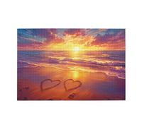 Puzzle 3000 Piezas, Puzzles Playa, 122x81cm, Rompecabezas Adultos Obra de Arte de Juego, Rompecabezas Madera, Colorido Juego de Habilidad para Toda la Familia, Decoración Hogar Regalos Amar p-985
