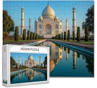 Puzzle 3000 Piezas Taj Mahal Puzzle Imposible Rompecabezas Pieza de Madera Jigsaw Arte Una Gran Herramienta de MeditacióN Y Aliviador del EstréS Uegos de Rompecabezas para Toda La Familia 81X122cm O-9