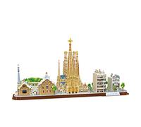 Puzzle 3D - Barcelona Cityline: Puzzle 3D Adultos Y Puzzle 3D Niños +8 Años | Maquetas para Montar Niños | Maquetas para Construir Adultos | Puzzles 3D