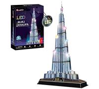 Puzzle 3D - Burj Khalifa Led | Puzzle 3D Regalo Niños 8 Años | Puzzles 3D | Maquetas para Montar Niños | Maquetas para Construir Adultos | 136 Piezas