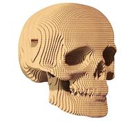 Puzzle 3D de calavera de cartón reciclado