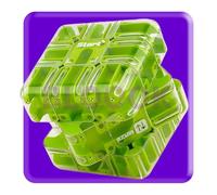 Puzzle 3D de laberinto grande, cubo giratorio, juego de inteligencia, cubo mágico Infinite Cube 3 x 3, Smart Games IQ Puzzle Juegos, juegos de pensamiento para niños a partir de 8 (verde)