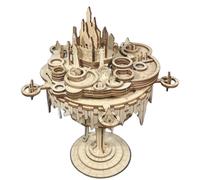 Puzzle 3D de Madera Castillo en el Cielo con Caja de Música Kit DIY para Adultos y Adolescentes Inspirado en Miyazaki Regalo y Decoración de Escritorio