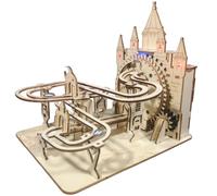 Puzzle 3D de Madera Pista de Canicas Juguete de Construcción Mecánica con LED y Sonido Decoración de Escritorio DIY y Regalo Premium para Aficionados